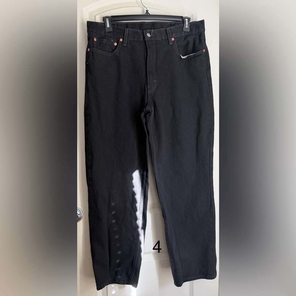Black Levi’s 550 men’s jeans straight sz 38‎ x 32 casual work street wear